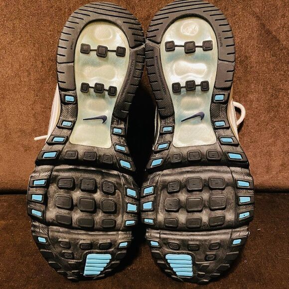 VINTAGE Look NIKE AIR MAX 360 White Turquoise Sz 9 US - Picture 7 of 11